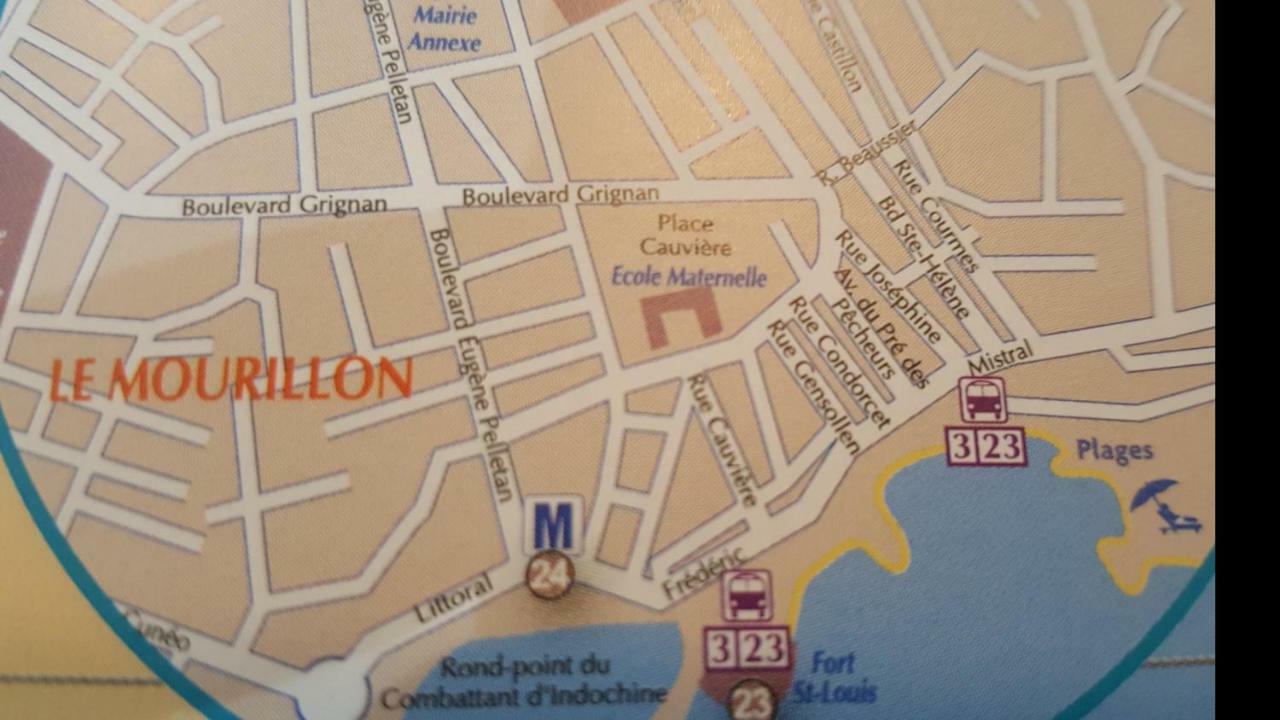 Mourillon Lejlighed Toulon Eksteriør billede